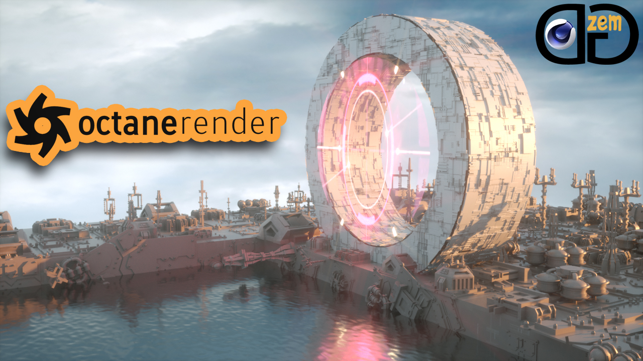 Octane Render | Cinema 4D | Фантастическая сцена | Speed ART смотреть онлайн
