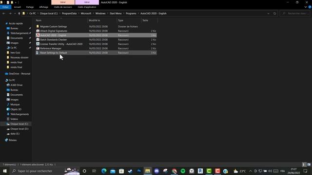 Comment réinitialiser les paramètres d'autocad? смотреть онлайн