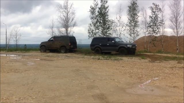 UAZ Patriot VS TLC 80 УАЗ Патриот против Крузака перетягивание на канате 2 смотреть онлайн