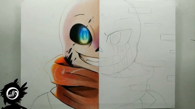 Drawing - Ink Sans VS Error Sans ( UNDERTALE ) смотреть онлайн