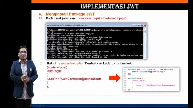 Keamanan Web Service Implementasi JSON Web Token JWT dengan Framework Lumen 2 смотреть онлайн
