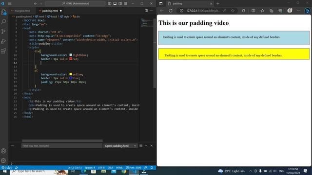 CSS Padding | CSS Padding All Properties with All Values | Width Properties | Box-Sizing Properties смотреть онлайн
