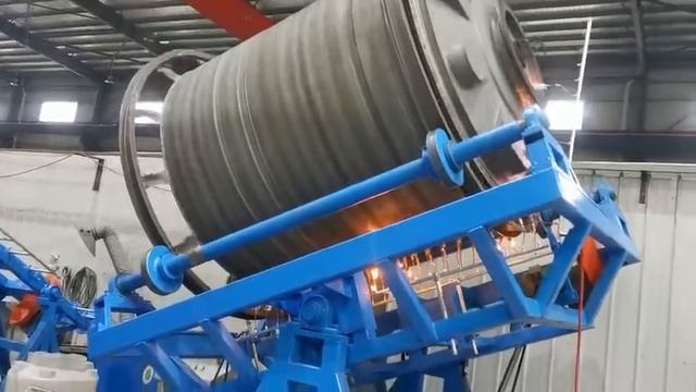 Open Fire Rock N Roll Rotomoulding Machine Water Tank Making 380V 50Hz смотреть онлайн