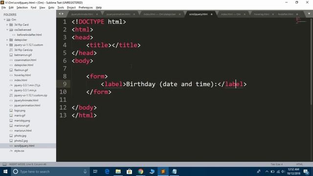 Add and Show Date and Time in one Input Field in Form in HTML | HTML5 datetime local смотреть онлайн