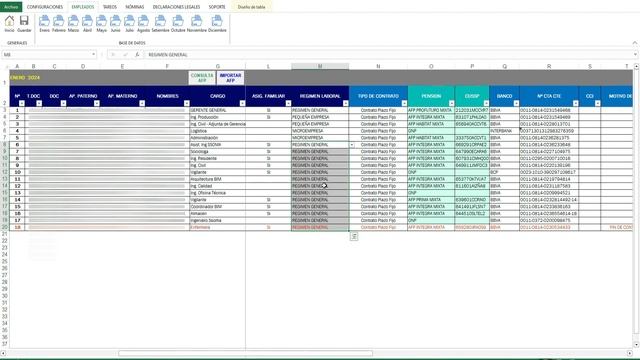 ?️Sistema de planillas REGIMEN GENERAL y MYPE en EXCEL 2024 | LLENADO DE BASE DE DATOS *VIDEO 1* смотреть онлайн