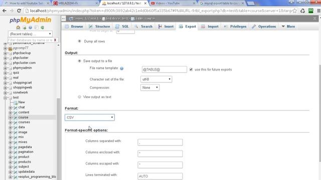 How to export mysql table to csv with column names in phpmyadmin смотреть онлайн