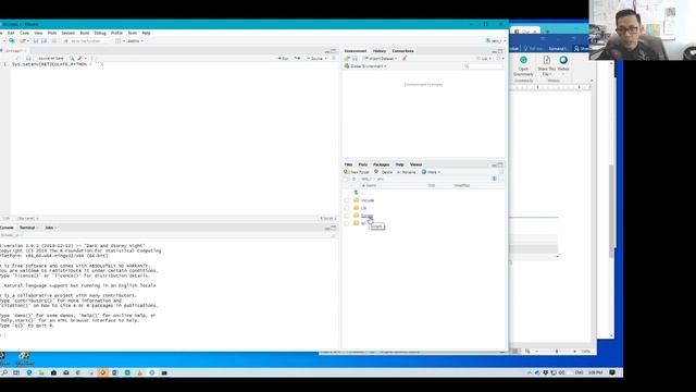 Setting and Running Python with Reticulate Package in RStudio for Windows OS смотреть онлайн