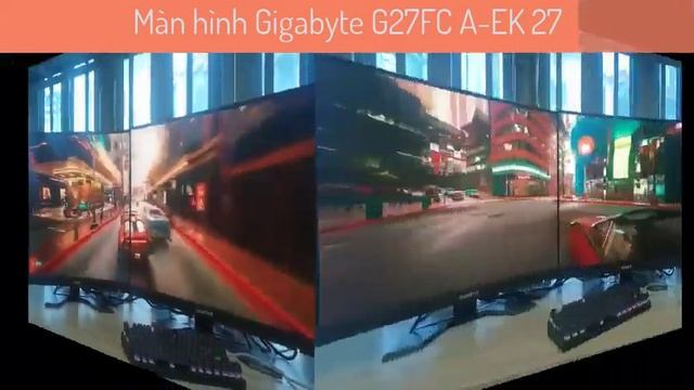 Trải nghiệm màn hình ghép Gigabyte G27FC A EK 27 inch Cong FHD 165Hz смотреть онлайн
