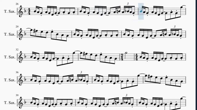 Tenor Sax Sheet Music: How to play Jubel by Klingande смотреть онлайн