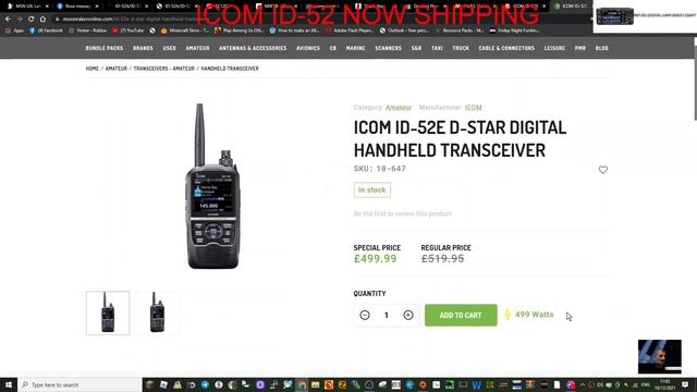 ICOM ID-52 £499 - MOONRAKER UK - In Stock Shipping Now смотреть онлайн