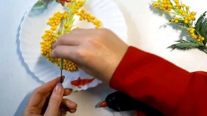 Как сделать ВЕТОЧКУ МИМОЗЫ легко и просто