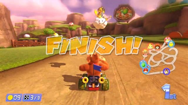 Mario Kart 8 Deluxe - Yoshi Valley, Rainbow Road (Game#11 3,4 of 4 races) [VS Race][Nintendo Switch смотреть онлайн