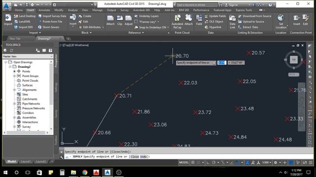 HOW TO CALCULATE VOLUME FROM SURVEYING DATA USING AUTOCAD CIVIL 3D смотреть онлайн