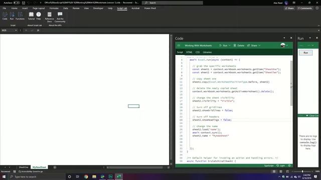 How To Work With a Worksheet in the Office JavaScript API смотреть онлайн