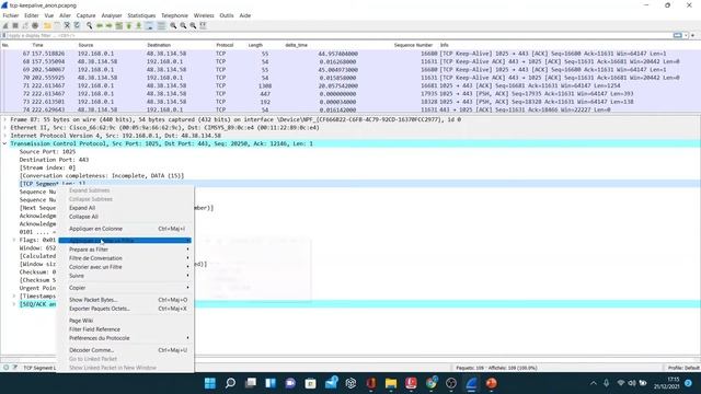 [Tuto Fr] TCP keep alive analyse avec wireshark смотреть онлайн