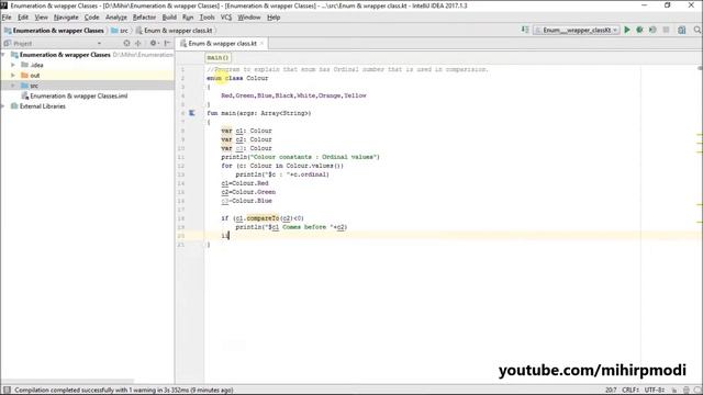 #218 Kotlin Tutorial | Ordinal number in Enum смотреть онлайн