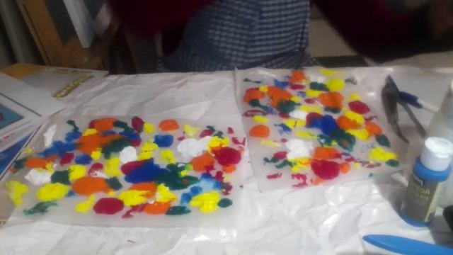 How to make a painting with coloured tracing paper for BEGINNERS смотреть онлайн