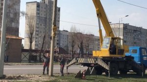 Демонтаж жб опор освещения