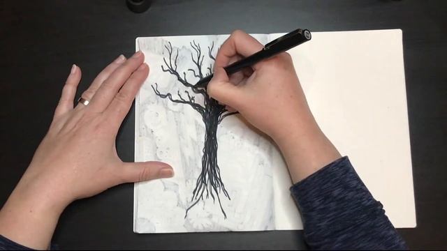 Daily Sketch #24 Something From Nothing / Drawing a Tree only Using Lines смотреть онлайн