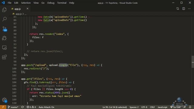 MongoDBda fayllarni saqlash (GridFS) смотреть онлайн