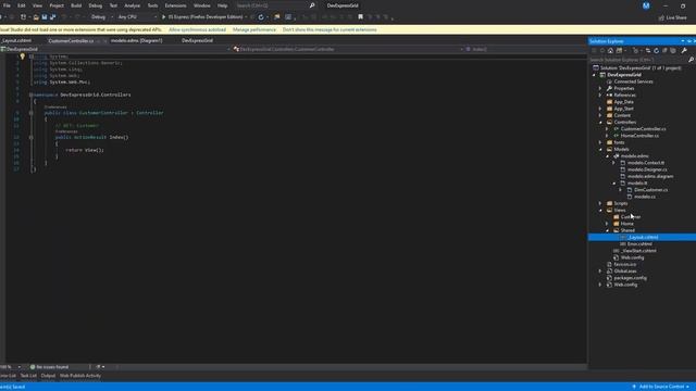 populate a devexpress gridview with entity framework on asp.net mvc using visual studio 2019 смотреть онлайн