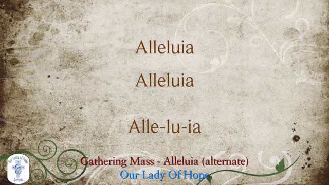 Gathering Mass | Alleluia (alt) | Paul Inwood (adapted Paul Ashton) | #hymn #liturgy #organ #lyrics смотреть онлайн