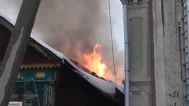 20190204 - Пожар на улице Комсомольской смотреть онлайн