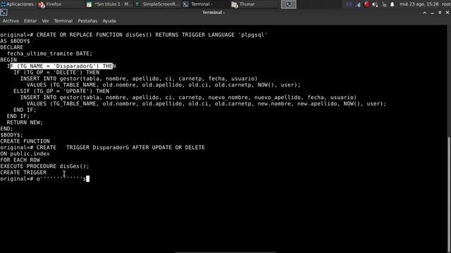 triggers en Postgresql смотреть онлайн