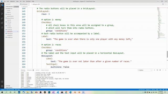 Kivy Part 18 - Slugrace - Settings Screen GUI смотреть онлайн
