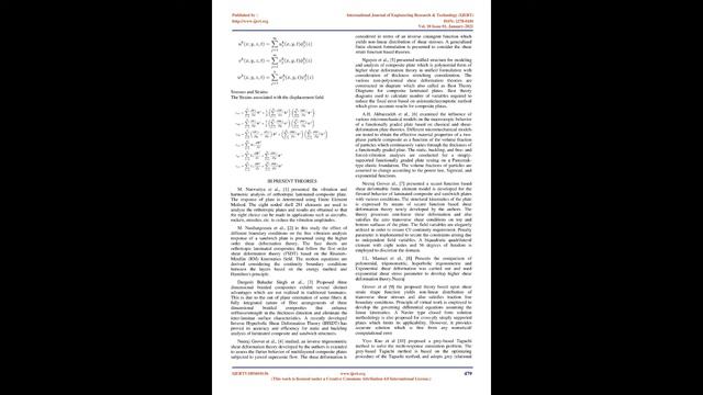 A Review on High Order Shear Deformation Theory for Orthotropic Composite Laminates смотреть онлайн