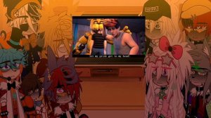 SECURITY BREACH REACT TO THE AFTON FAMILY SONG || FNAF || Gacha Club ?