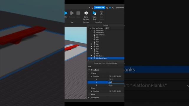 Создаем побег в Roblox - Этап 4. Стилизуем платформу с вращающимися балками смотреть онлайн