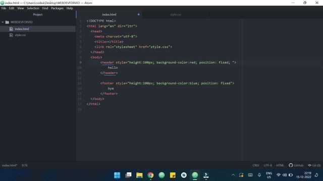 Creating Fixed, NOT Scrollable Header and Footer Using HTML and CSS | codeayan смотреть онлайн