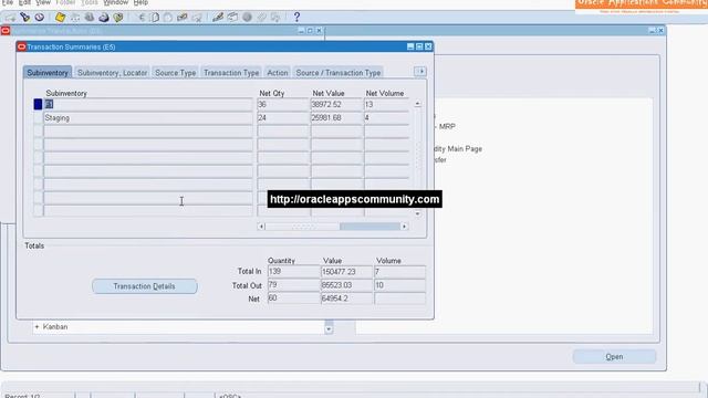 View Material Transaction Summaries - Oracle Inventory смотреть онлайн