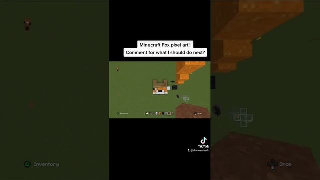 Minecraft Fox pixel art (#TikTok) смотреть онлайн