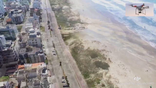 Drone Carcará em laguna sobrevoando a praia do Mar Grosso смотреть онлайн