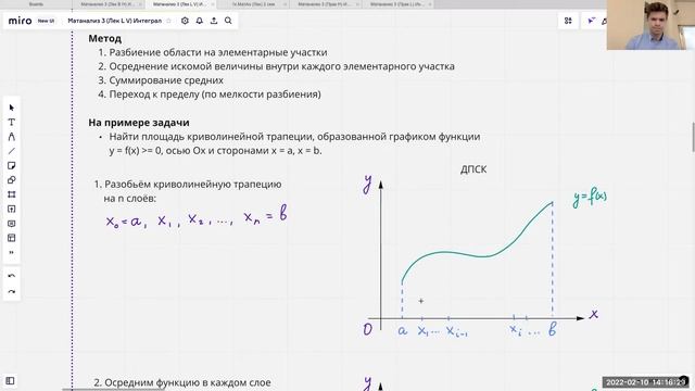 Определённый интеграл: схема построения и смысл | Лекция 17 | Матанализ смотреть онлайн