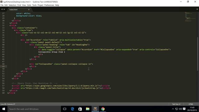 Bootstrap 4 Tutorial 51 - Accordion Collapse смотреть онлайн