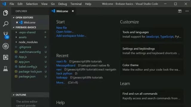 #1 - introduction to firebase and adding it to react native project | react native in hindi смотреть онлайн
