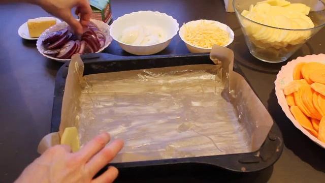 Наивкуснейший картофельный гратен с сыром смотреть онлайн