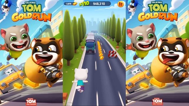 TALKING TOM GOLD RUN ✔ NEON ANGELA'S HOME MAX UPGRADE | Games For Kids смотреть онлайн