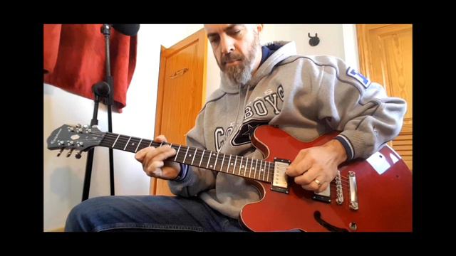 Jam in A Minor: my flipped Epiphone Dot and Line 6 HD500 смотреть онлайн