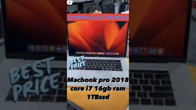MackBook Pro Touchbar 1TB As New #gedget #viral #chopra #electronic #apple #mackbook #trending #sho