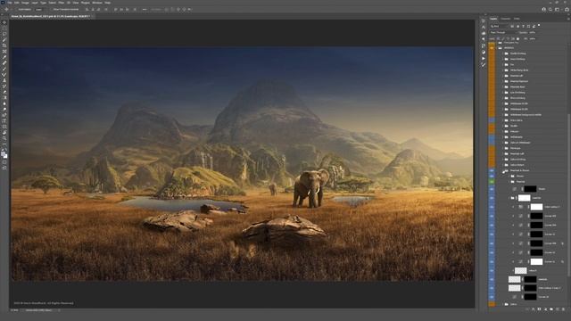 Advanced Photoshop Walkthrough #37 - Digital Artwork 'Home' By Kevin Roodhorst (CC 2021) смотреть онлайн
