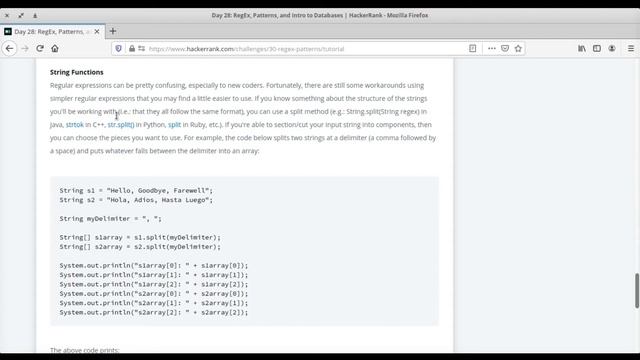 Day 28: RegEx, Patterns, and Intro to Databases |HackerRank 30 days of code|Hindi|Java | #DesoiCode смотреть онлайн