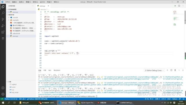 60天Python零基础入门（48/60）：Python与数据库-2 смотреть онлайн