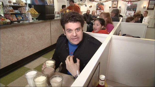 Adam Is Beaten By 15 Malt Milkshakes! | Man v. Food смотреть онлайн