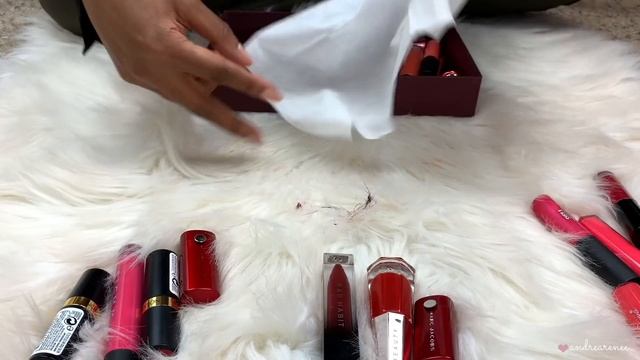 DECLUTTER MY MAKEUP COLLECTION #9 | RED LIP PRODUCTS | Andrea Renee смотреть онлайн