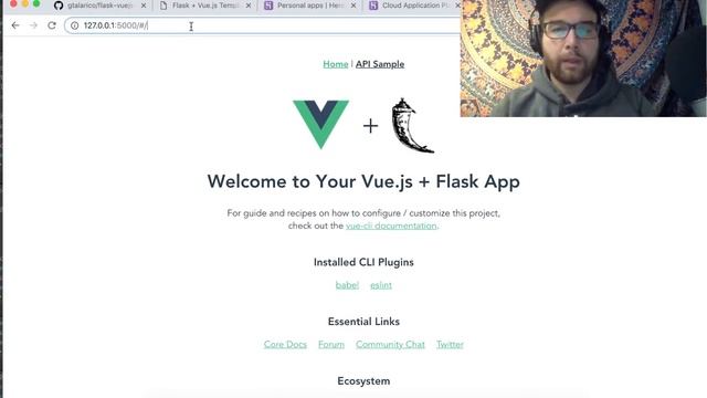 Deploying a VueJS and Flask app with Heroku смотреть онлайн